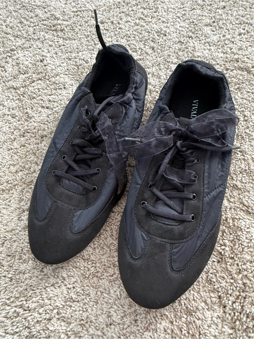 VIVAIA Yancy Jogger Re-Nylon Sneakerina Black US10 NEW